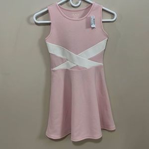 GIRLS Beautiful Pink And White Dress Size 7/8 New With Tags